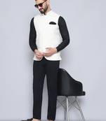 Nehru jacket with welt pockets