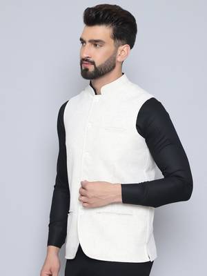 Nehru jacket with welt pockets 4