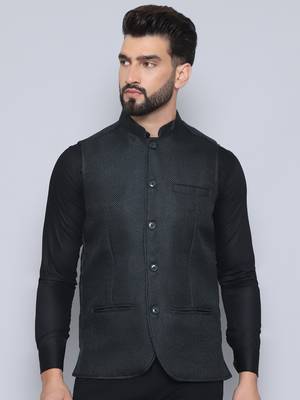 Nehru jacket with welt pockets 2