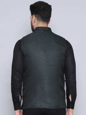 Nehru jacket with welt pockets 3
