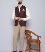 Nehru jacket with welt pockets