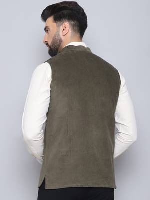 Nehru jacket with welt pockets 3