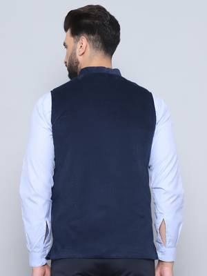 Nehru jacket with welt pockets 3