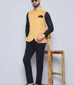 Nehru jacket with welt pockets