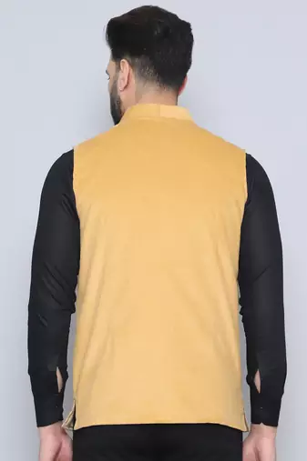 Nehru jacket with welt pockets