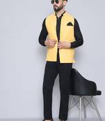 Nehru jacket with welt pockets