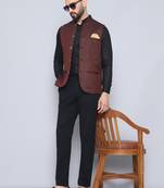 Nehru jacket with welt pockets
