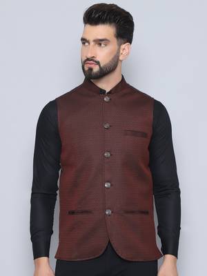 Nehru jacket with welt pockets 2