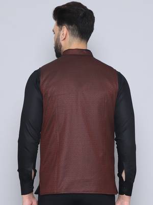 Nehru jacket with welt pockets 3