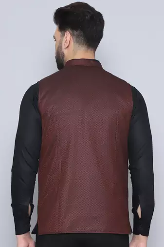 Nehru jacket with welt pockets