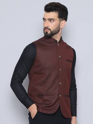 Nehru jacket with welt pockets 4