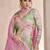 Baby pink muslin hand embelished work sharara suit
