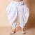 White embroidery and sequins work cotton kurta and cotton patiyala set for boys