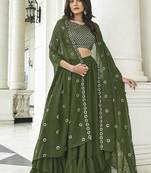 GEORGETTE GREEN LEHENGA CHOLI