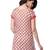 Red Printed Jacquard Cape Sleeve Kurti