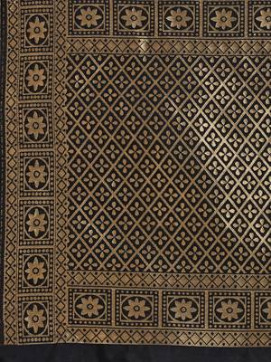 Silk Blend Unstitched Churidar Dress Material With Banarasi Dupatta 5