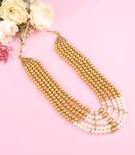   pearl beads dulha groom sherwani mala for   for wedding | exquisite groom mala | perfect for groom