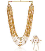   pearl beads dulha groom sherwani mala for   for wedding | exquisite groom mala | perfect for groom