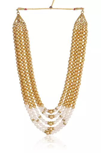   pearl beads dulha groom sherwani mala for   for wedding | exquisite groom mala | perfect for groom