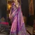 Elora pure sigma silk woven designed printed patola saree (light pink)