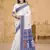 Sangam prints cream cotton woven work festival saree