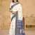 Sangam prints cream cotton woven work festival saree