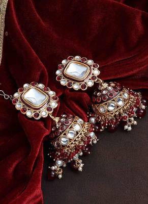 Wedding kundan jhumki |kundan jhumki bridal |traditional kundan jhumki 1