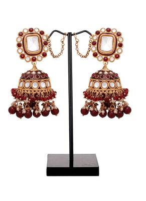 Wedding kundan jhumki |kundan jhumki bridal |traditional kundan jhumki 3