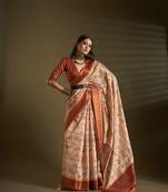 Elora pure soft silk ethinic motifs bollywood saree (multicolor)