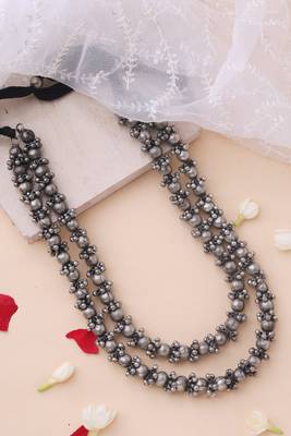 Oxidized Statement Necklace with Ghongroo for Navratri 3