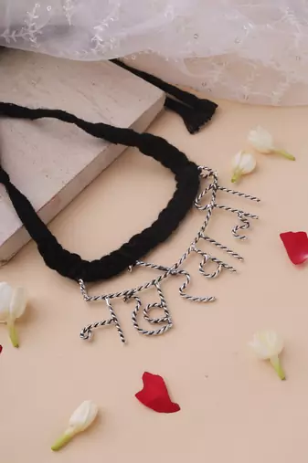 Nakhrawali oxidised necklace