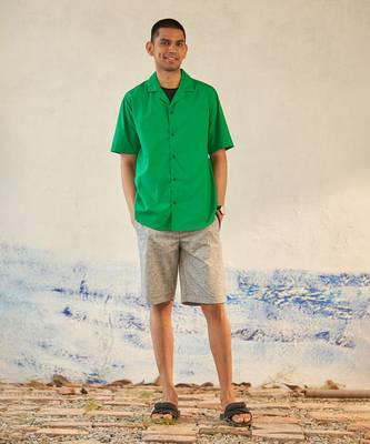 Green cotton tropical combo 1