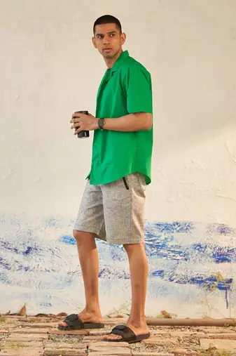 Green cotton tropical combo