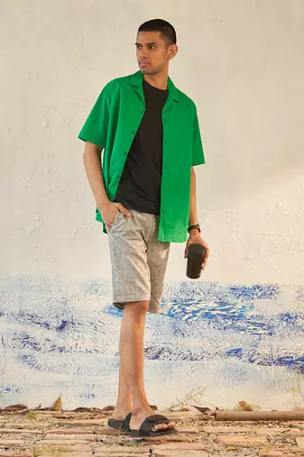 Green cotton tropical combo