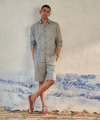 Choco textured cotton cobbledstreet walk set 1