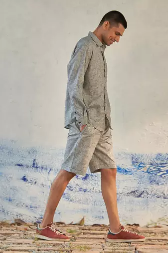 Choco textured cotton cobbledstreet walk set