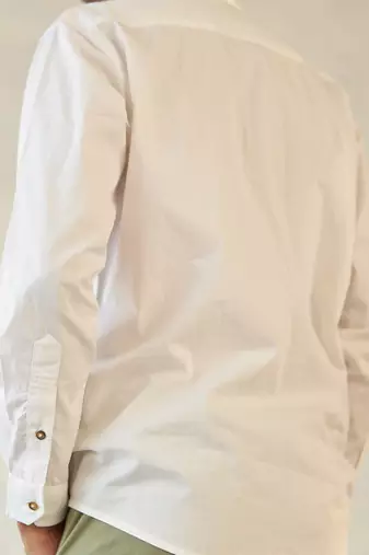 White cotton altitude white shirt