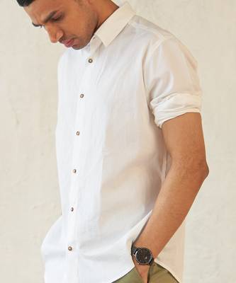 White cotton altitude white shirt 4