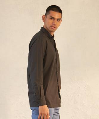 Black cotton midnight elegance shirt 4