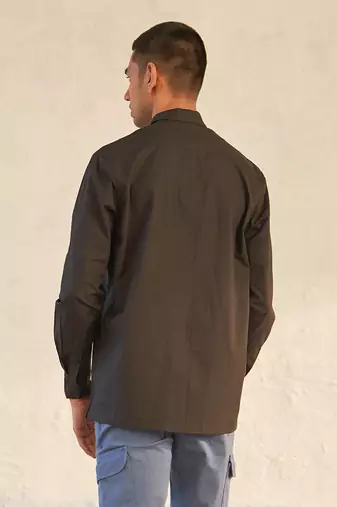 Black cotton midnight elegance shirt