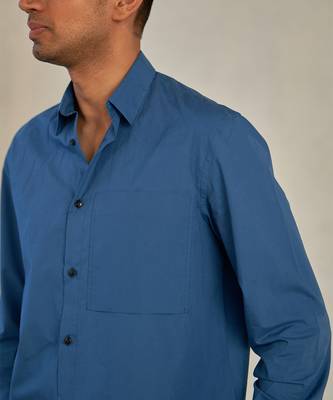 Blue cotton porto blue shirt 3