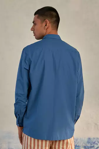 Blue cotton porto blue shirt