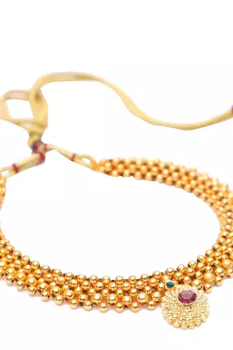Maharastrian tushi necklace set