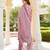 Women Red color cotton blend printed work fancy kurta bottom and dupatta set