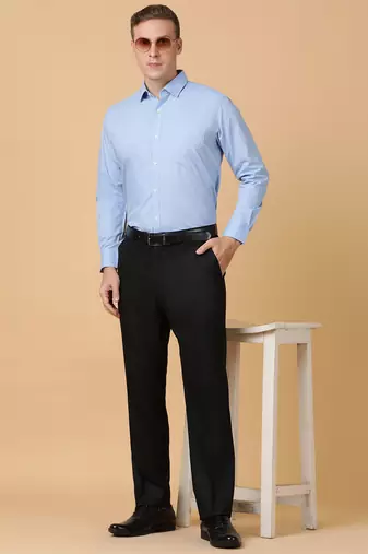 Tabard formal cotton  shirt for men light blue