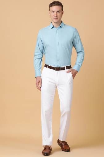 Tabard formal cotton  shirt for men green