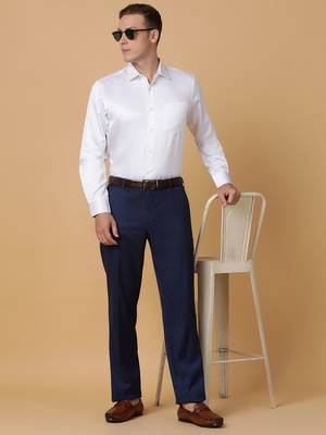 Tabard formal cotton  shirt for men white 1