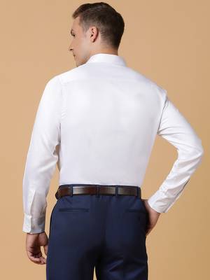 Tabard formal cotton  shirt for men white 5