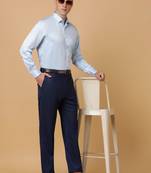 Tabard formal cotton  shirt for men sky blue