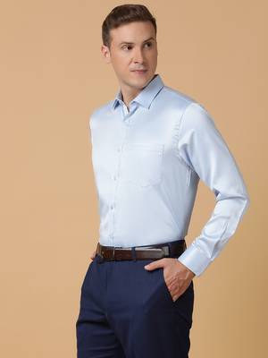 Tabard formal cotton  shirt for men sky blue 3